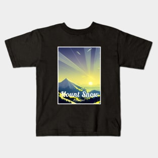 Mount Snow Vermont United States ski Kids T-Shirt